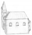 Obr. 02 Kostel na hradišti, rekonstrukce.