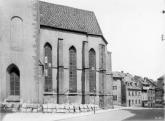 Františkánský kostel. Pohled na východní chor z východu. 1946