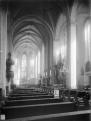 Františkánský kostel. Interiér. Pohled k východnímu choru. J. Haberzettl 1900