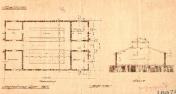 Poohří. Projekt výstavní haly 1923