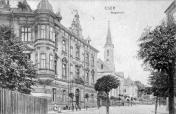 Záložna. Pohled z Nádražní ulice v roce 1910