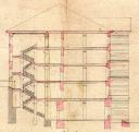 Stará kasárna. Stavební plán. Kolem 1835
