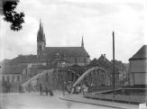 Chebský most. Nový železný most. J. Haberzettl 1899