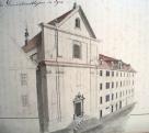 Klášter dominikánů. Pohled od JV. Prökl 1846