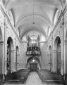 Klášter dominikánů. Interiér kostela. Pohled k empoře. Kolem 1946