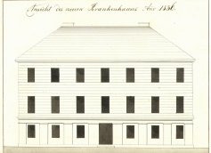 Das alte Krankenhaus.  V. Prökl 1836