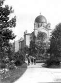 Synagoga. Nová budova v roce 1903. J. Haberzettl