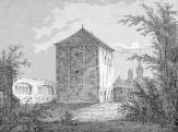 Hradní kaple od západu. Grueber 1864