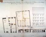 Dům Martini. Plán na zřízení klenutých stropů a obytných místností ve třetím patře, Wenzel Prachensky, 2.5.1833