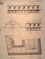 Dům Cramer. Plán na zřízení mansardové střechy domu Augusta Gabrielyho, pohled z Kamenné ulice a náměstí, 1827