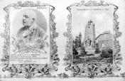 Bismarckova věž a G. Schönerer. Pohlednice 1909